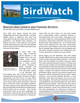 British Columbia Coast Beached Bird Surveys and Fisheries Bycatch