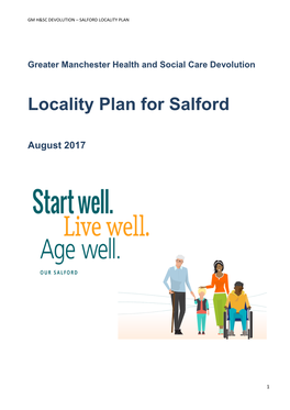 Locality Plan for Salford