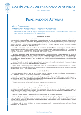 I. Principado De Asturias