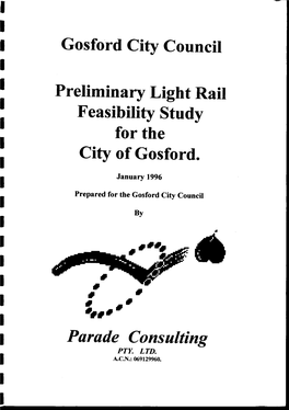 Preliminary Light Rail Feasibility Study I
