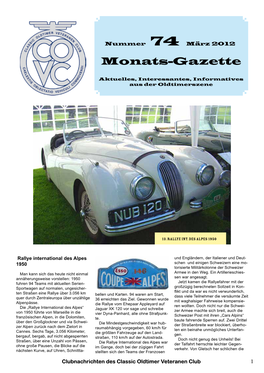 Monats-Gazette