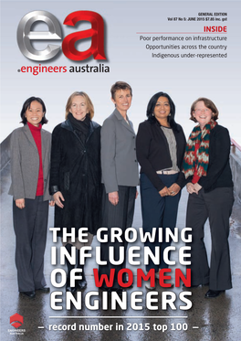 OF WOMEN ENGINEERS — Record Number in 2015 Top 100 —