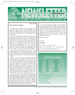 2008 Schedule Weekend Celebrated Its 10Th Year Anniversary