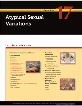 Atypical Sexual Variations