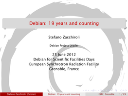 Debian: 19 Years and Counting