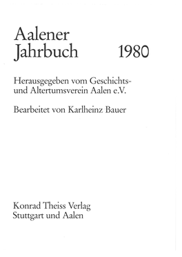 Aalener Jahrbuch 1980