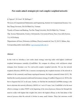 New Nodes Attack Strategies for Real Complex Weighted Networks