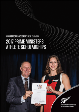 2017 PRIME MINISTERS ATHLETE SCHOLARSHIPS 2017 Prime Ministers Athlete Scholarships