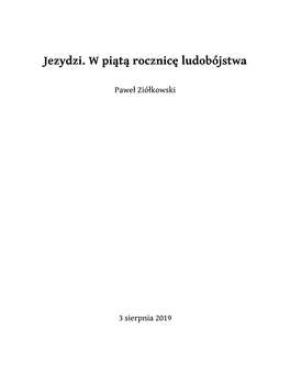 Jezydzi. W Piątą Rocznicę Ludobójstwa