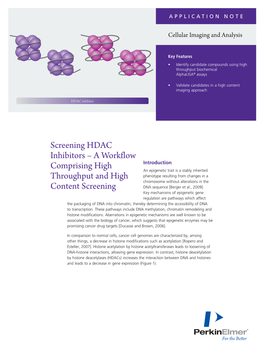 Screening HDAC Inhibitors