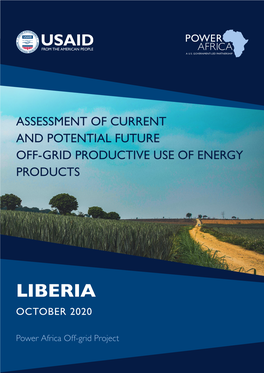 Assessment of Current and Potential Future Off-Grid Productive Use of Energy Products