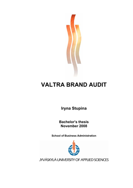 Valtra Brand Audit