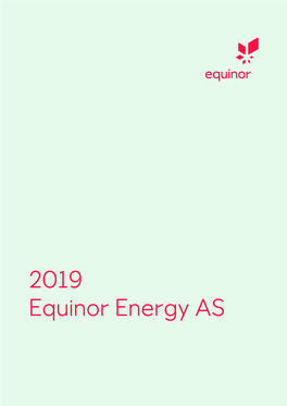 Statutory Report 2019 Equinor Energy AS