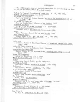 It Include the Manyletters Fromingiifigusafigrs an Perlodlcals' Nor Does Lines. 1951. Ardal. Abrief History of the Peterson Fa