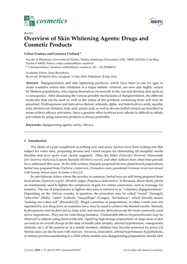 Overview of Skin Whitening Agents: Drugs and Cosmetic Products