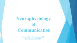 Neurophysiology of Communication