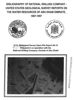 Bibliography of National Drilling Company - United States Geological Survey Reports on the Water Resources of Abu Dhabi Emirate, 1987-1997