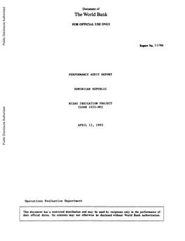 World Bank Document