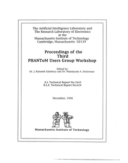 Proceedings of the Third Phantom Users Group Workshop