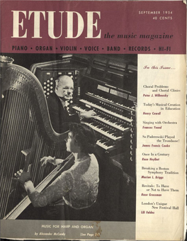 Choral Problems and Choral Clinics Peter J. Wi/Housky Today's Musical