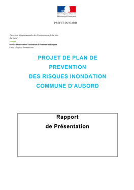 Projet De Plan De Prevention Des Risques Inondation