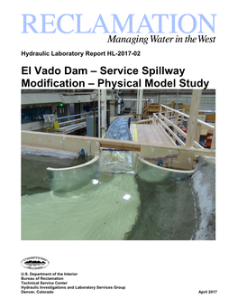 El Vado Dam – Service Spillway Modification – Physical Model Study