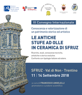 LE ANTICHE STUFE AD OLLE in CERAMICA DI SFRUZ Ricerche, Studi, Conoscenze Tecniche, Artistiche E Storico Evolutive