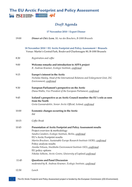 The EU Arctic Footprint and Policy Assessment