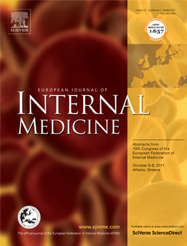 Available Online at the Official Journal of the European Federation of Internal Medicine (EFIM) EUROPEAN JOURNAL OF