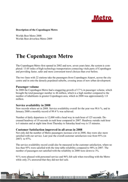 The Copenhagen Metro