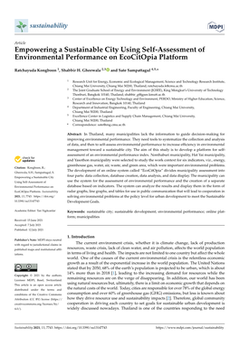 Empowering a Sustainable City Using Self-Assessment of Environmental Performance on Ecocitopia Platform