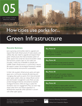 How Cities Use Parks for Green Infrastructure