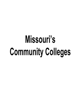 Missouri's Community Colleges