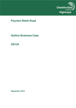 Poynton Relief Road Outline Business Case OD134