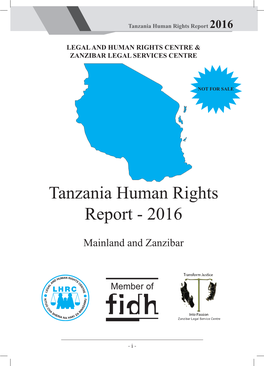 Tanzania Human Rights Report 2016