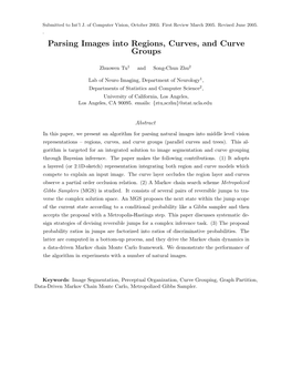 Parsing Images Into Regions, Curves, and Curve Groups