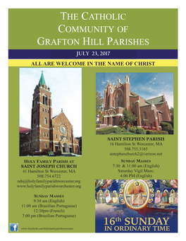 The Catholic Community of Grafton Hill Parishes