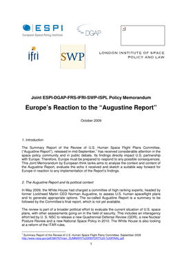 Augustine Report”