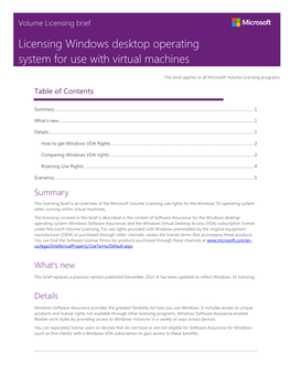 Licensing Windows Desktop Operating System for Use with Virtual Machines