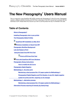 ® Users Manual