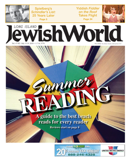 JEWISH WORLD • JULY 13-19, 2018 JEWISH WORLD • JULY 13-19, 2018 3 115 Middle Neck Rd