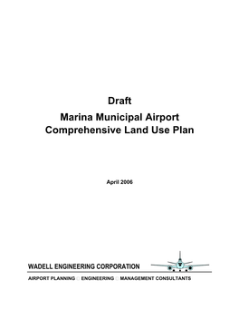 Proposed Revisions to Marina Municipal Airport Land Use Plan
