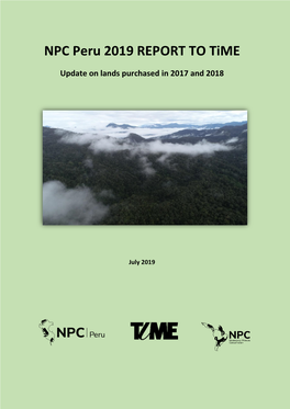 NPC Peru 2019 REPORT to Time