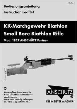 Small Bore Biathlon Rifle Mod