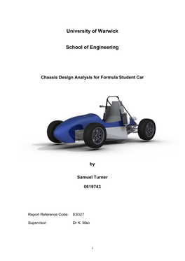 University of Warwick School of Engineering