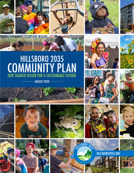 Hillsboro 2035 Community Plan Our Shared Vision for a Sustainable Future August 2020