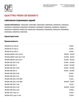 Quattro Freni Qf30d00073