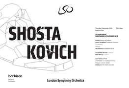 Shostakovich Symphony No 4