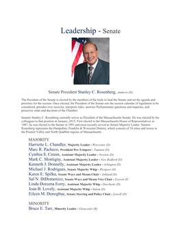 Leadership - Senate