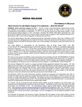 Media Release